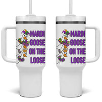 Funny Mardi Gras Tumbler With Handle Louisiana Carnival Silly Goose Festival