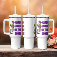 Funny Mardi Gras Tumbler With Handle Louisiana Carnival Silly Goose Festival