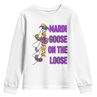 Funny Mardi Gras Youth Sweatshirt Louisiana Carnival Silly Goose Festival