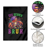 67 Mardi Gras Garden Flag Funny Crawfish Six Seven Bruh Meme