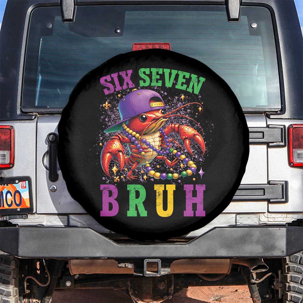 67 Mardi Gras Spare Tire Cover Funny Crawfish Six Seven Bruh Meme