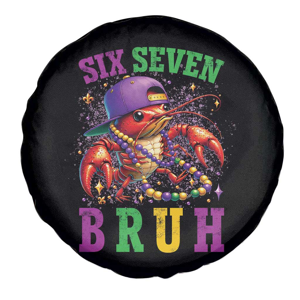 67 Mardi Gras Spare Tire Cover Funny Crawfish Six Seven Bruh Meme