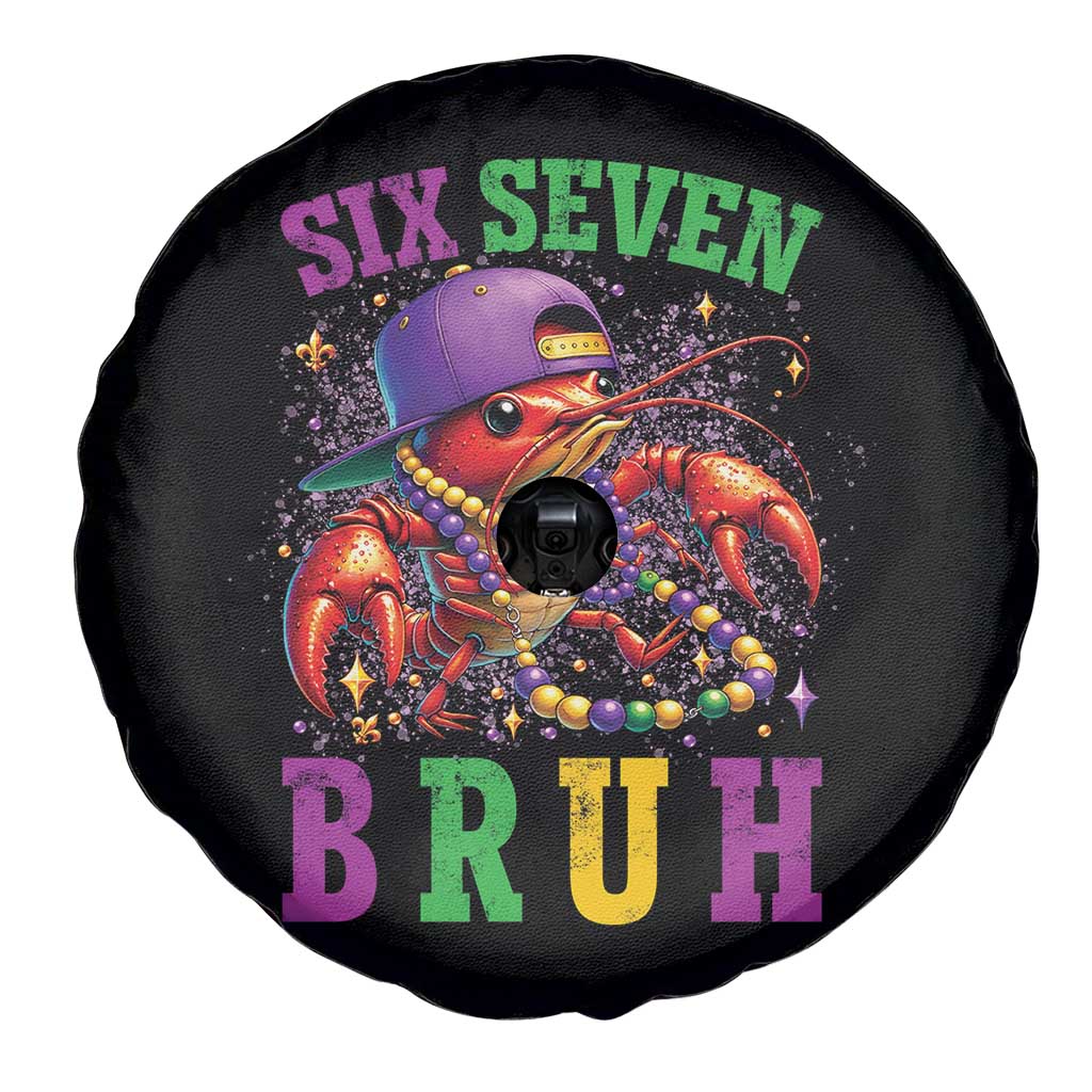 67 Mardi Gras Spare Tire Cover Funny Crawfish Six Seven Bruh Meme