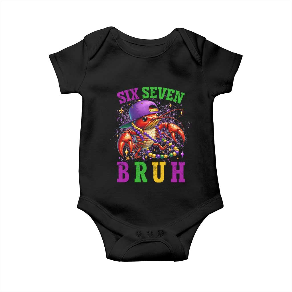 67 Mardi Gras Baby Onesie Funny Crawfish Six Seven Bruh Meme