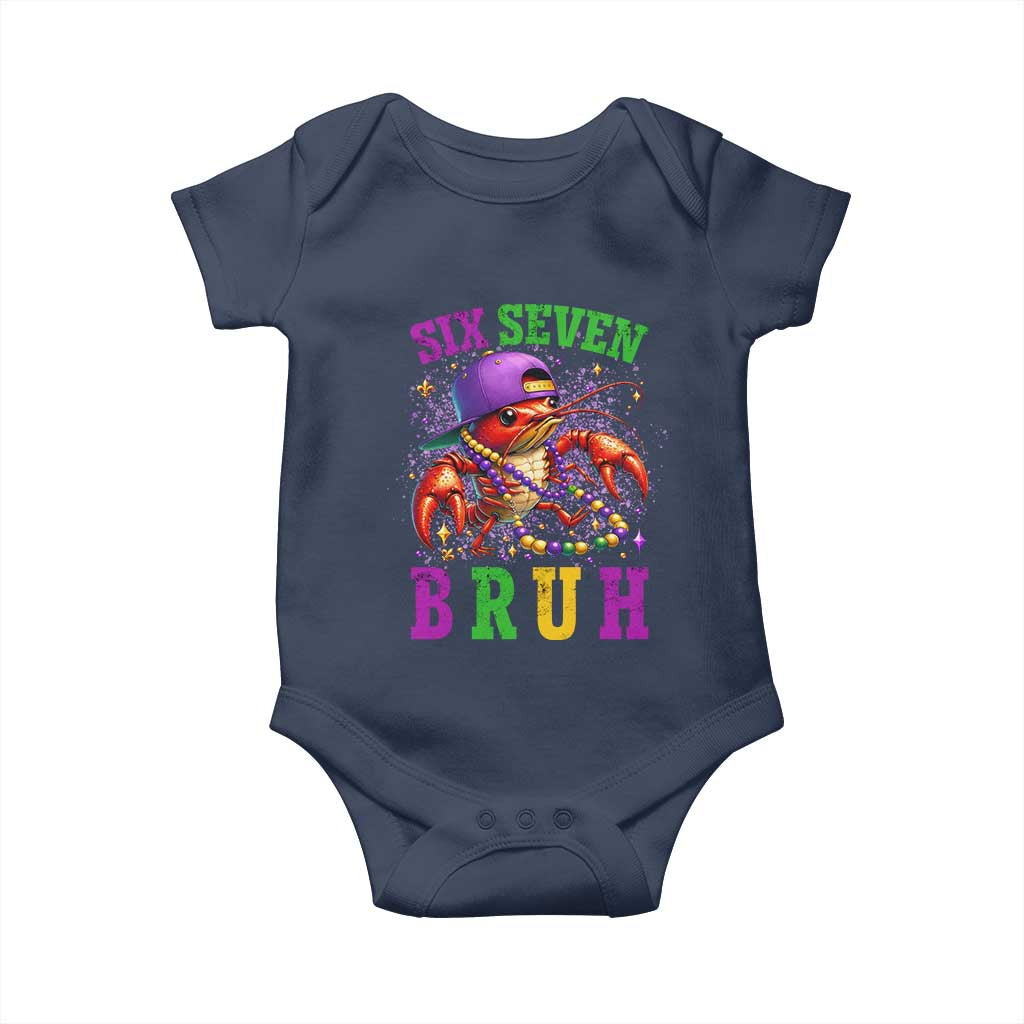 67 Mardi Gras Baby Onesie Funny Crawfish Six Seven Bruh Meme