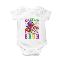 67 Mardi Gras Baby Onesie Funny Crawfish Six Seven Bruh Meme