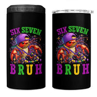 67 Mardi Gras 4 in 1 Can Cooler Tumbler Funny Crawfish Six Seven Bruh Meme