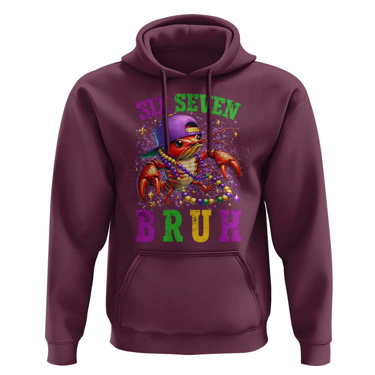 67 Mardi Gras Hoodie Funny Crawfish Six Seven Bruh Meme