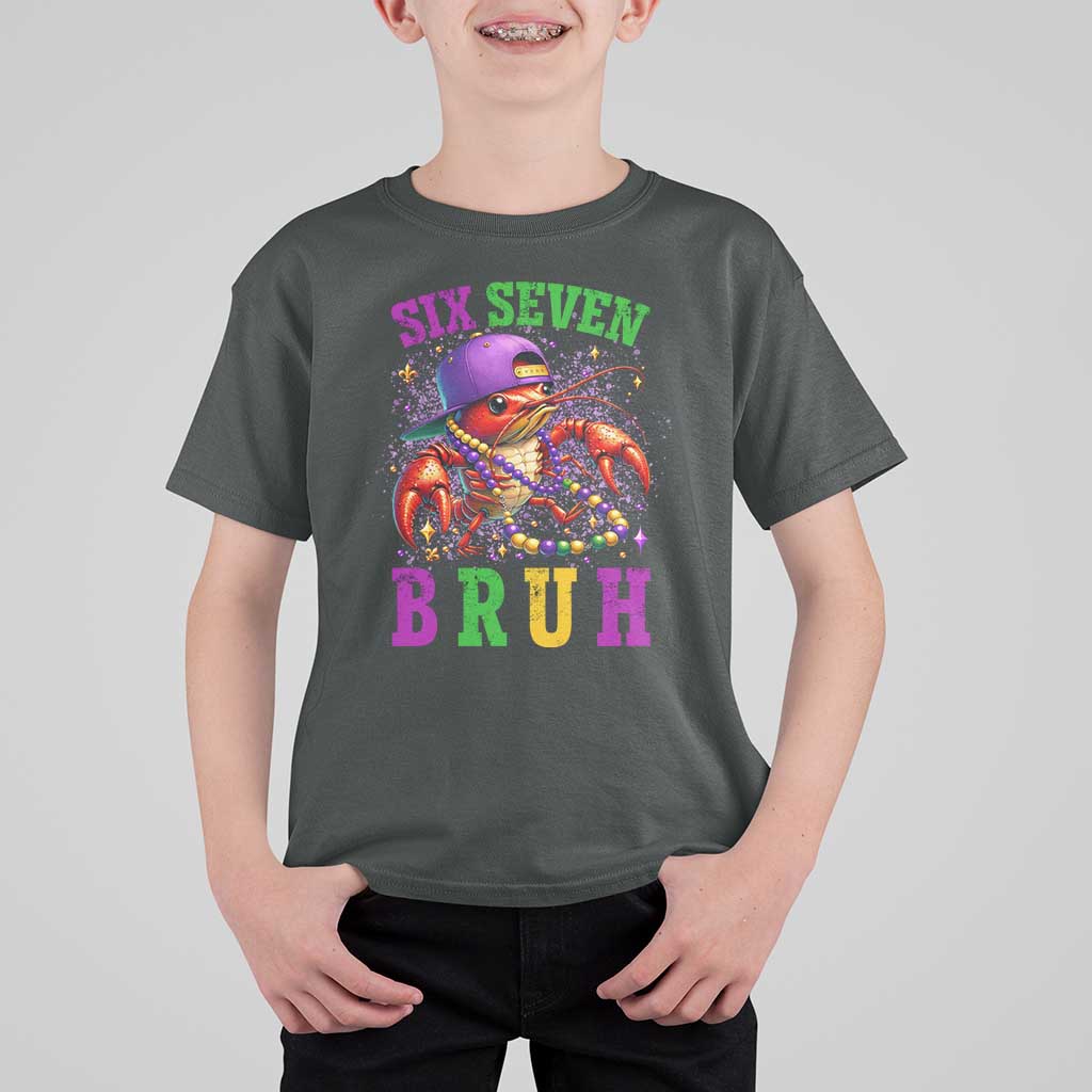 67 Mardi Gras T Shirt For Kid Funny Crawfish Six Seven Bruh Meme