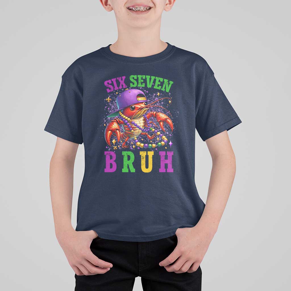 67 Mardi Gras T Shirt For Kid Funny Crawfish Six Seven Bruh Meme