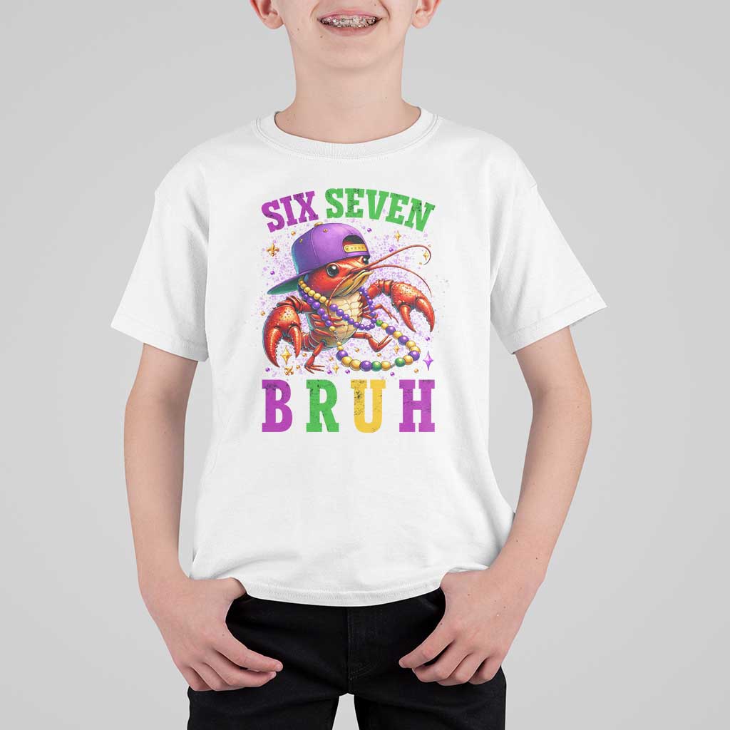 67 Mardi Gras T Shirt For Kid Funny Crawfish Six Seven Bruh Meme