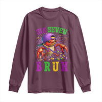 67 Mardi Gras Long Sleeve Shirt Funny Crawfish Six Seven Bruh Meme
