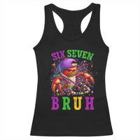 67 Mardi Gras Racerback Tank Top Funny Crawfish Six Seven Bruh Meme