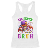 67 Mardi Gras Racerback Tank Top Funny Crawfish Six Seven Bruh Meme
