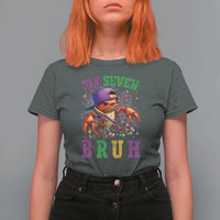 67 Mardi Gras T Shirt For Women Funny Crawfish Six Seven Bruh Meme