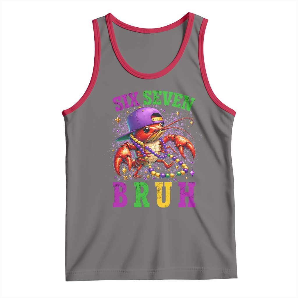 67 Mardi Gras Tank Top Funny Crawfish Six Seven Bruh Meme