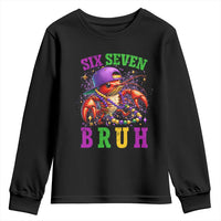 67 Mardi Gras Youth Sweatshirt Funny Crawfish Six Seven Bruh Meme