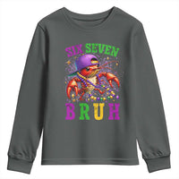 67 Mardi Gras Youth Sweatshirt Funny Crawfish Six Seven Bruh Meme