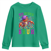 67 Mardi Gras Youth Sweatshirt Funny Crawfish Six Seven Bruh Meme