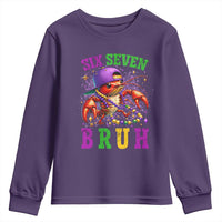 67 Mardi Gras Youth Sweatshirt Funny Crawfish Six Seven Bruh Meme