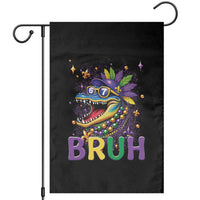 67 Mardi Gras Garden Flag Funny Alligator Six Seven Bruh Meme