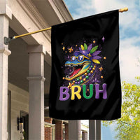 67 Mardi Gras Garden Flag Funny Alligator Six Seven Bruh Meme