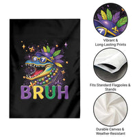67 Mardi Gras Garden Flag Funny Alligator Six Seven Bruh Meme