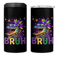 67 Mardi Gras 4 in 1 Can Cooler Tumbler Funny Alligator Six Seven Bruh Meme