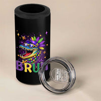 67 Mardi Gras 4 in 1 Can Cooler Tumbler Funny Alligator Six Seven Bruh Meme