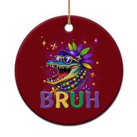 67 Mardi Gras Ceramic Ornament Funny Alligator Six Seven Bruh Meme
