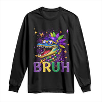 67 Mardi Gras Long Sleeve Shirt Funny Alligator Six Seven Bruh Meme