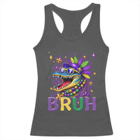 67 Mardi Gras Racerback Tank Top Funny Alligator Six Seven Bruh Meme