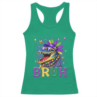 67 Mardi Gras Racerback Tank Top Funny Alligator Six Seven Bruh Meme