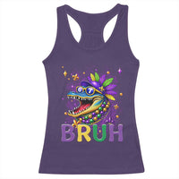 67 Mardi Gras Racerback Tank Top Funny Alligator Six Seven Bruh Meme