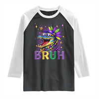 67 Mardi Gras Raglan Shirt Funny Alligator Six Seven Bruh Meme