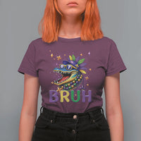 67 Mardi Gras T Shirt For Women Funny Alligator Six Seven Bruh Meme