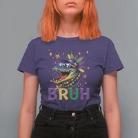 67 Mardi Gras T Shirt For Women Funny Alligator Six Seven Bruh Meme