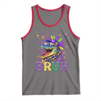 67 Mardi Gras Tank Top Funny Alligator Six Seven Bruh Meme