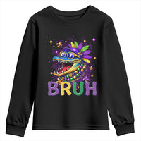 67 Mardi Gras Youth Sweatshirt Funny Alligator Six Seven Bruh Meme