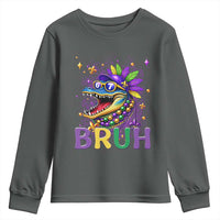 67 Mardi Gras Youth Sweatshirt Funny Alligator Six Seven Bruh Meme