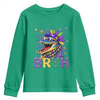 67 Mardi Gras Youth Sweatshirt Funny Alligator Six Seven Bruh Meme