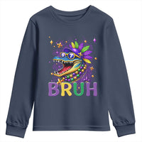 67 Mardi Gras Youth Sweatshirt Funny Alligator Six Seven Bruh Meme