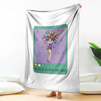 The Life Of The Mardi Gras Queen Throw Blanket