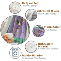 The Life Of The Mardi Gras Queen Throw Blanket