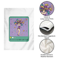 The Life Of The Mardi Gras Queen Garden Flag
