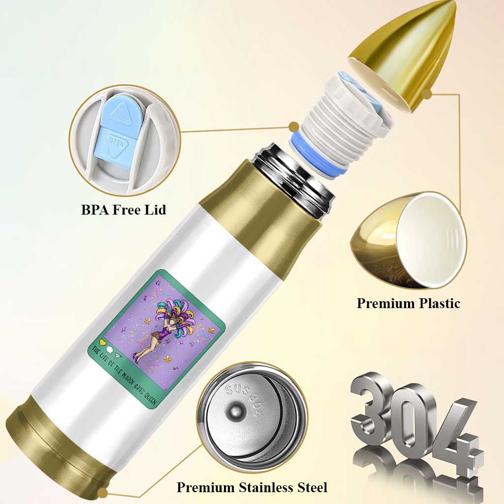 The Life Of The Mardi Gras Queen Bullet Tumbler
