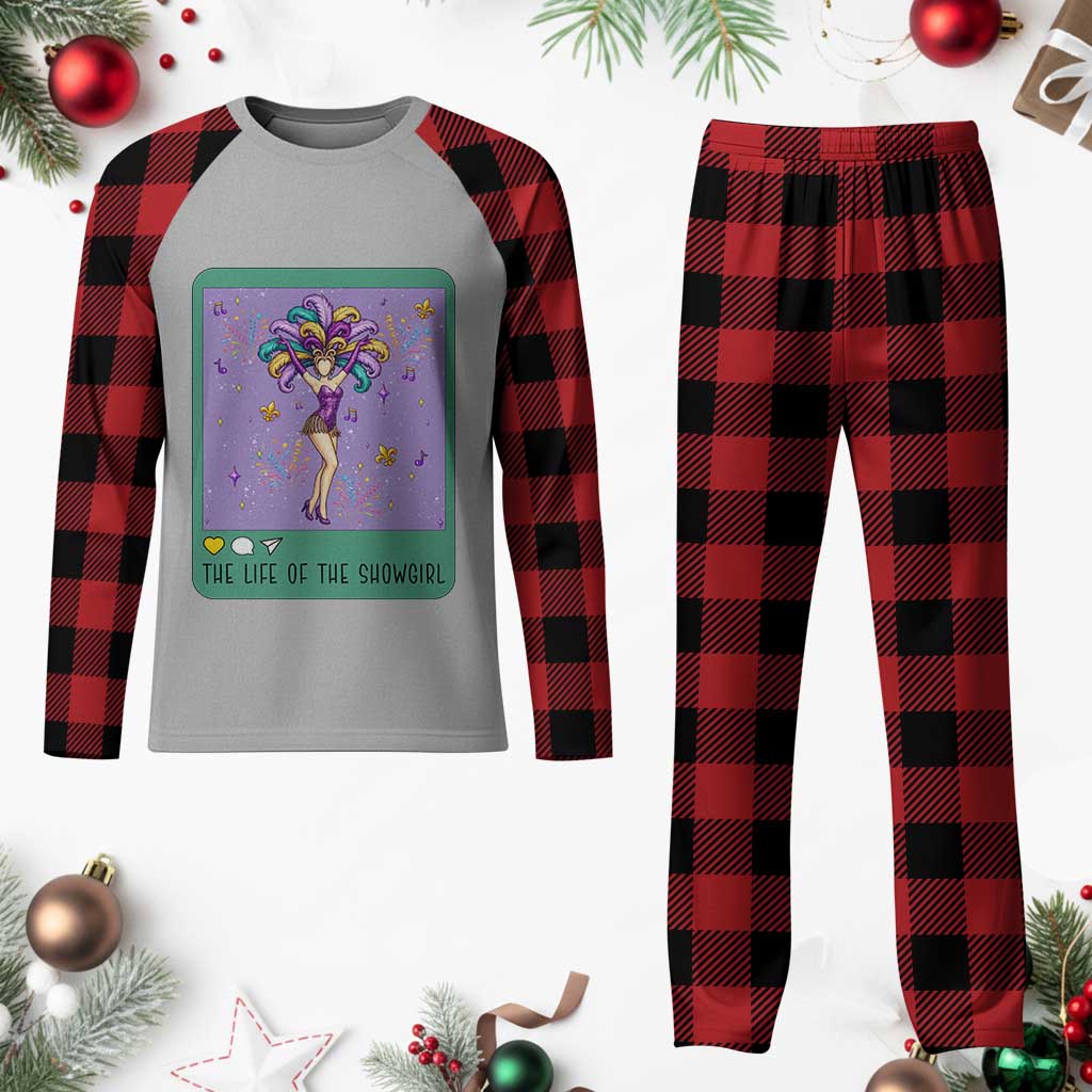 The Life Of The Mardi Gras Queen Plaid Pajama Set