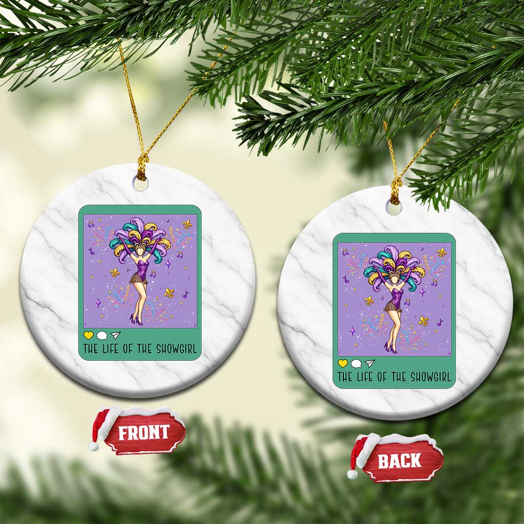 The Life Of The Mardi Gras Queen Ceramic Ornament
