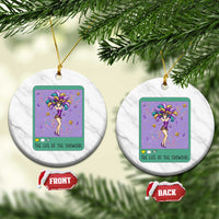 The Life Of The Mardi Gras Queen Ceramic Ornament