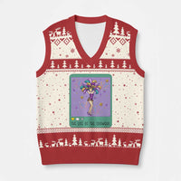 The Life Of The Mardi Gras Queen V-Neck Knit Sweater Vest